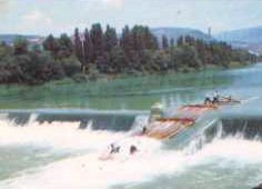 almadias en el rio Arag&oacute;n