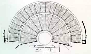 Planta d'un teatre grec