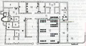 Planta d'una vil�la campestre