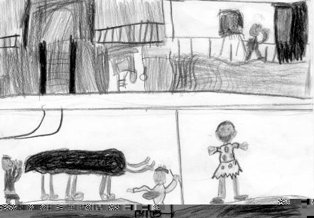 Sopar prehist�ric i la ca�a del mamut