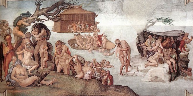 Miguel Angel. Frescos del techo de la capilla Sixtina. 1508-1512.