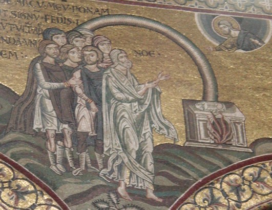 Historia de Noé (catedral de Monreale, Sicilia). Siglo XII.