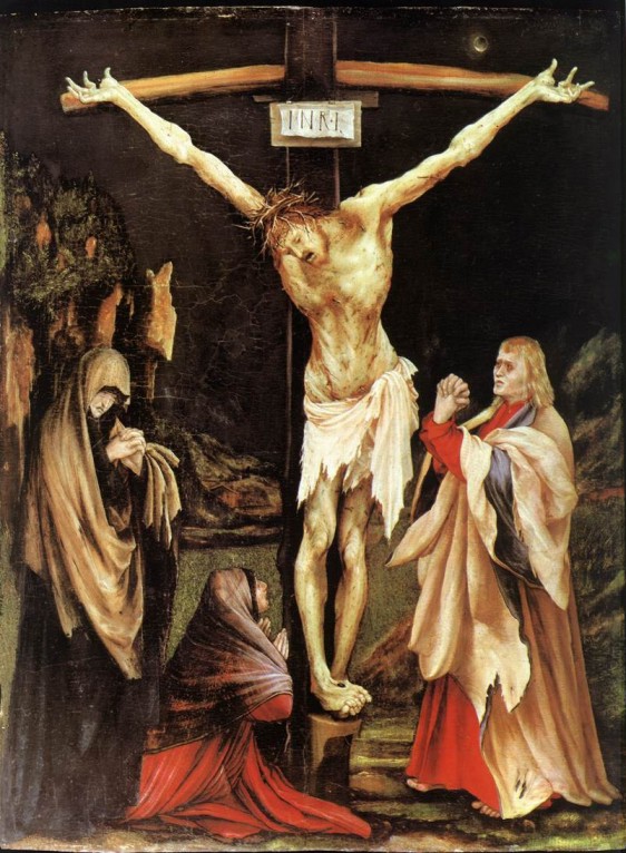 Matias Grünewald. Crucifixión (Washington, National Gallery). 1502.