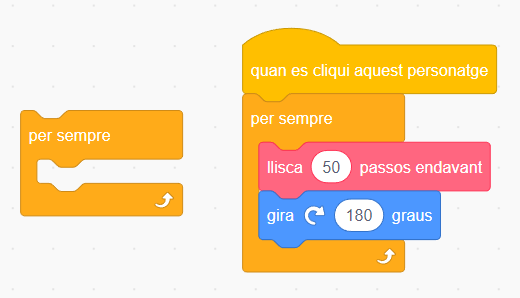 Bloc per sempre amb Scratch