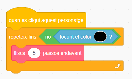 Operador lògic NO amb Scratch