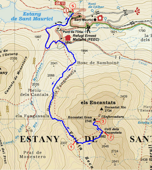 Mapa itinerari