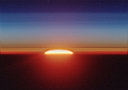 Foto de una puesta de Sol en el Sahara